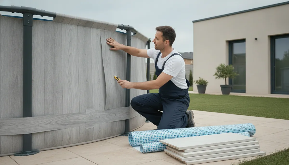 habiller la structure avec panneaux, vinyles et bardages