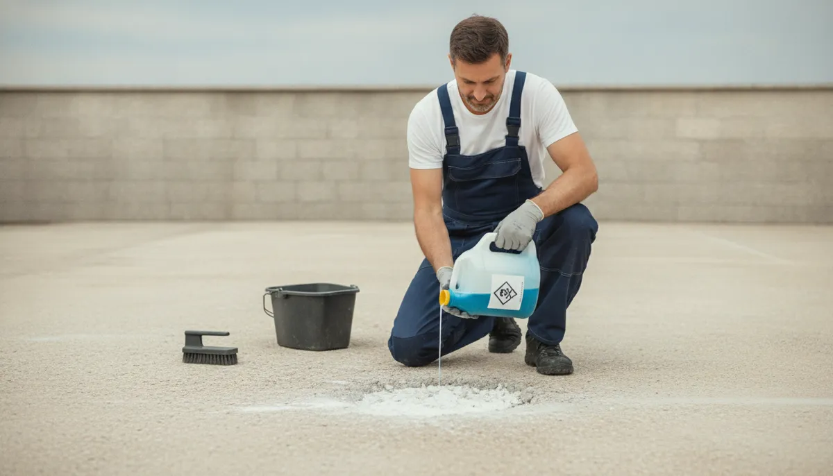 les vrais risques de la javel sur le béton désactivé