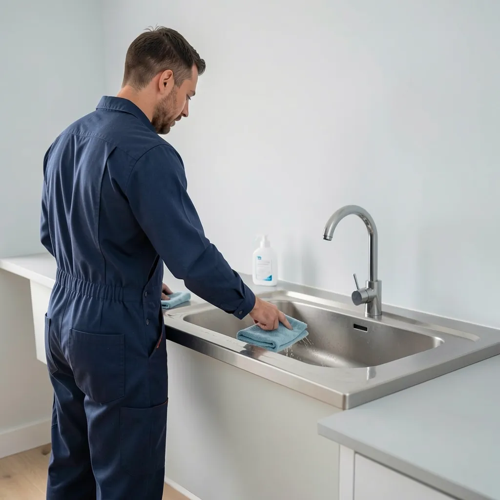 nettoyer evier inox