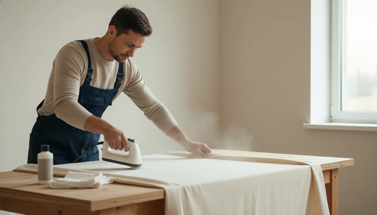 préparer le tissu avant de peindre (étape souvent négligée !)