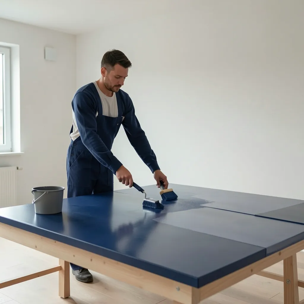 application de la peinture époxy sur métal en 4 étapes