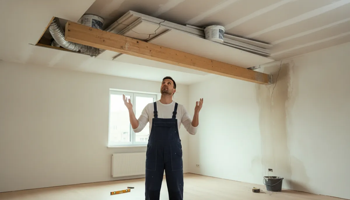 3 pièges de chantier qui font fléchir votre plafond !
