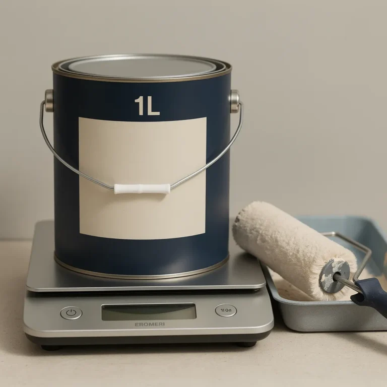 1l de peinture en kg
