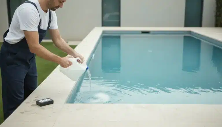 eau de javel dans la piscine