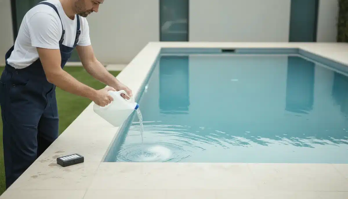 eau de javel dans la piscine