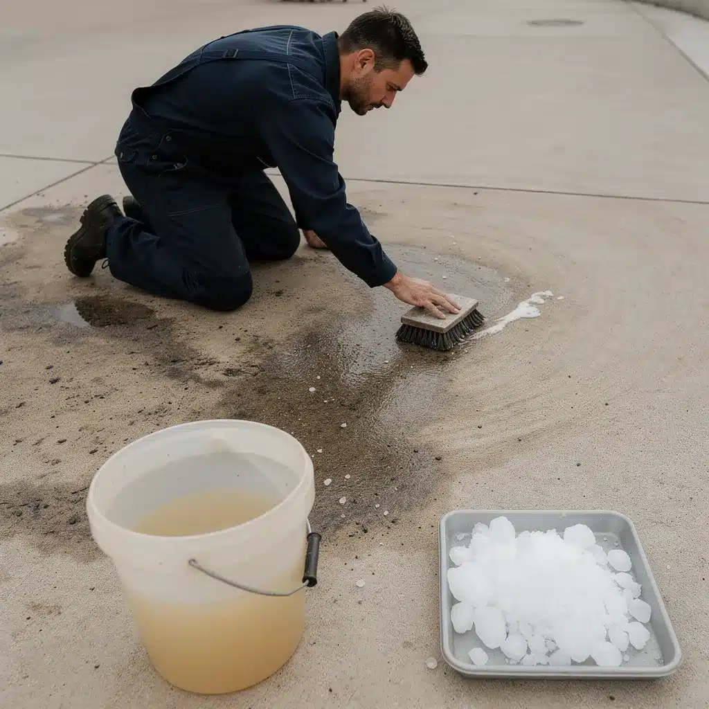 cristaux de soude et percarbonate : pour les terrasses très encrassées