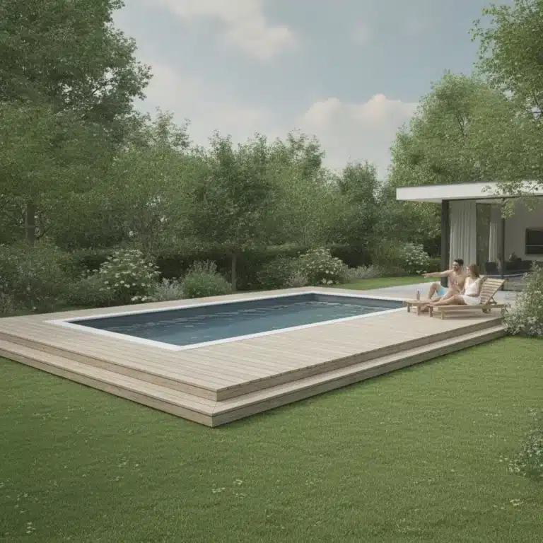piscine hors sol avec terrasse en bois