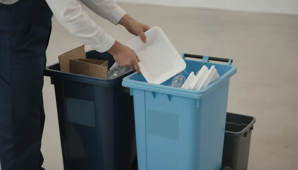 polystyrène alimentaire : direction poubelle jaune, mais pas partout