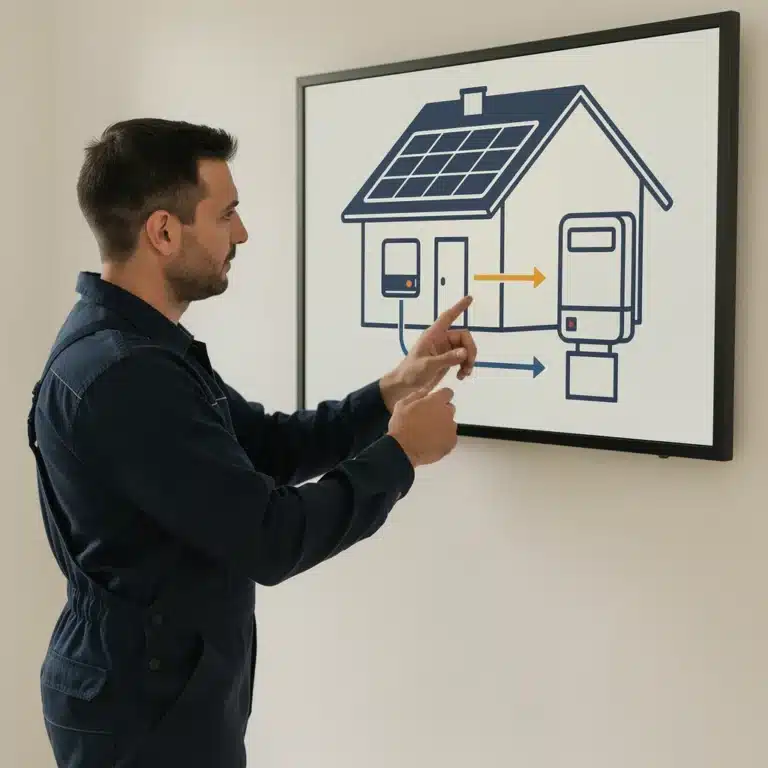 schema installation photovoltaique autoconsommation