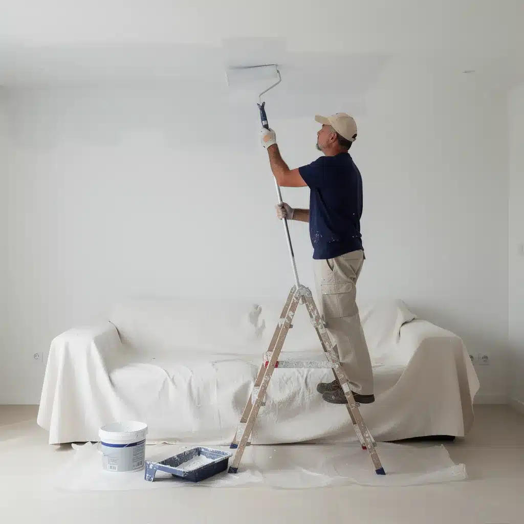 peindre au rouleau plafond