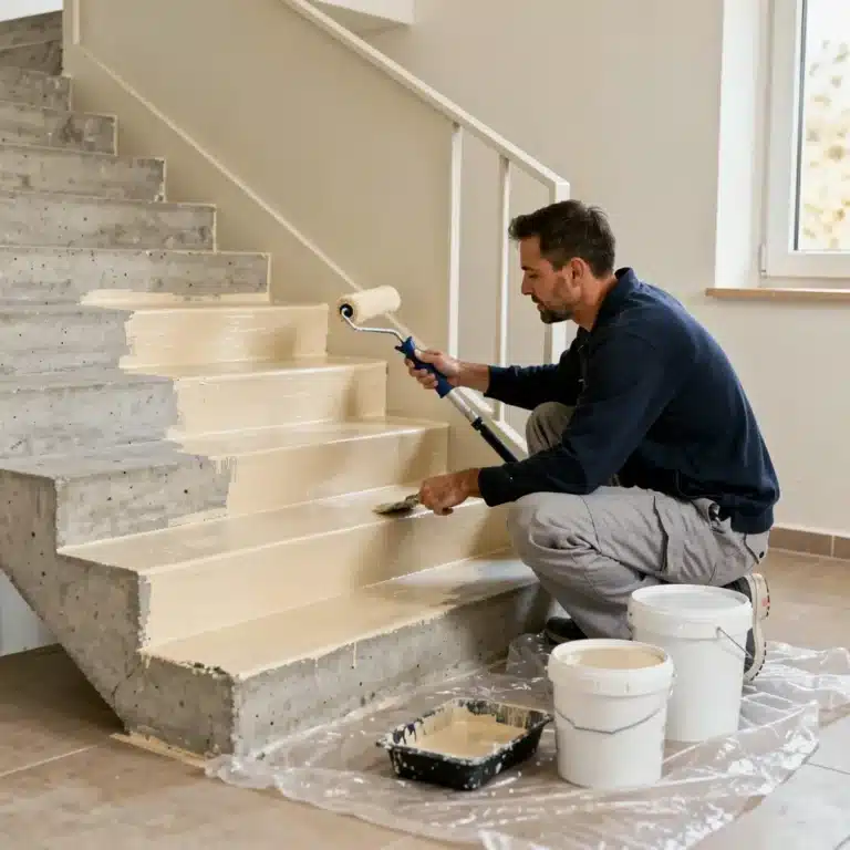 peindre escalier beton