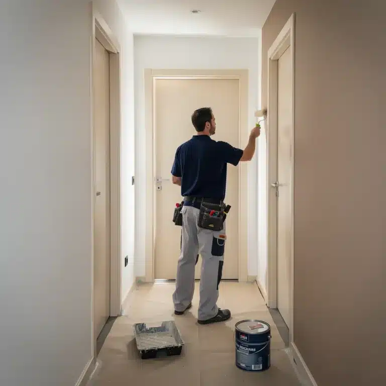 peinture couloir et portes