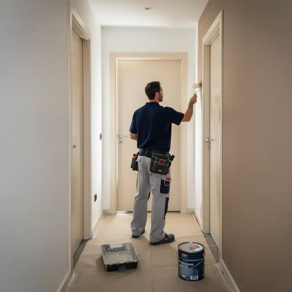 peinture couloir et portes