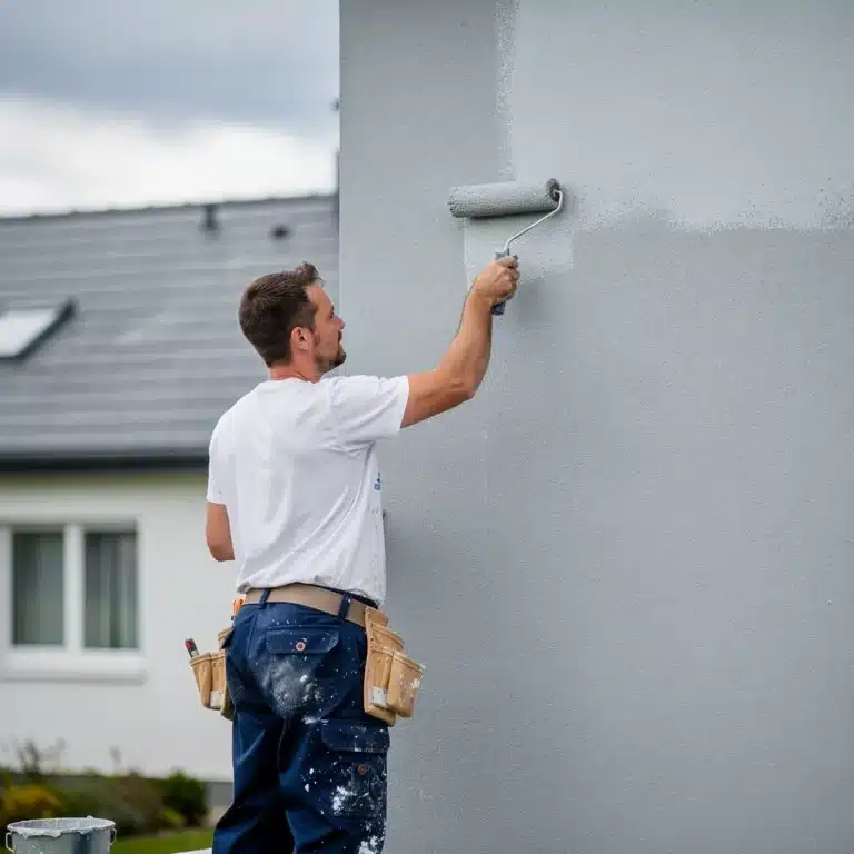 peinture facade gris perle
