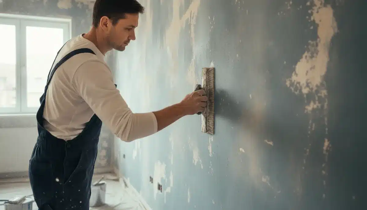 peinture mur effet vieilli
