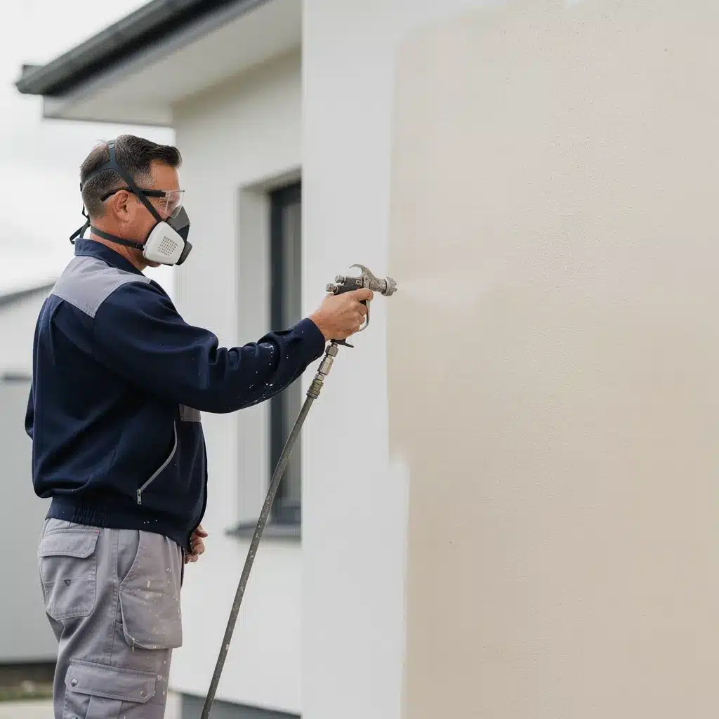 pistolet peinture façade extérieur
