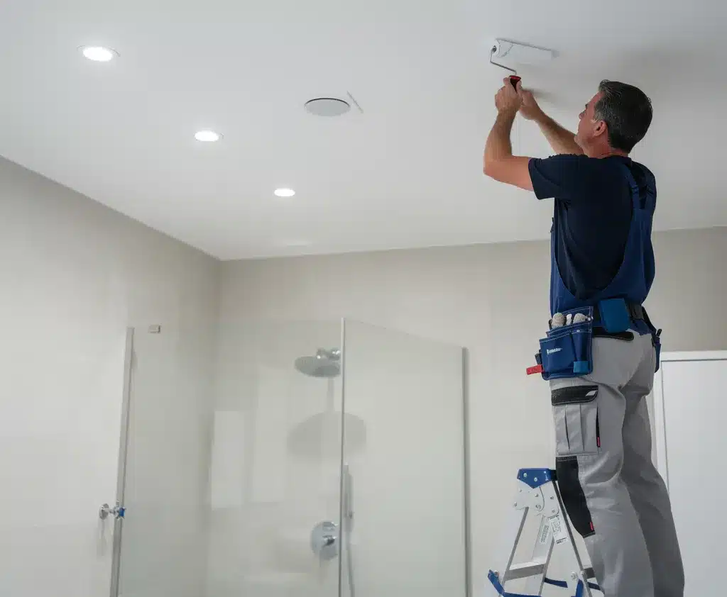 plafond de salle de bain