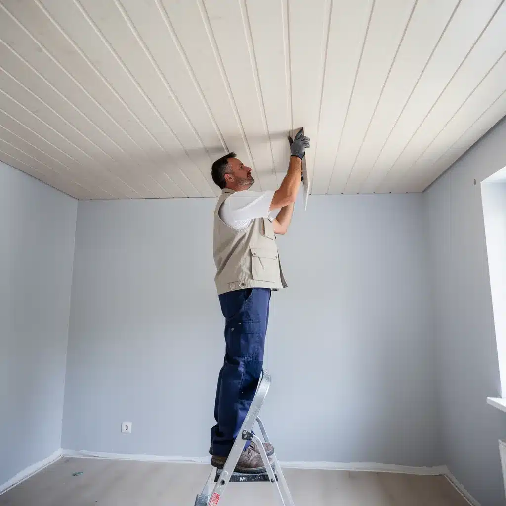 pose lambris pvc au plafond