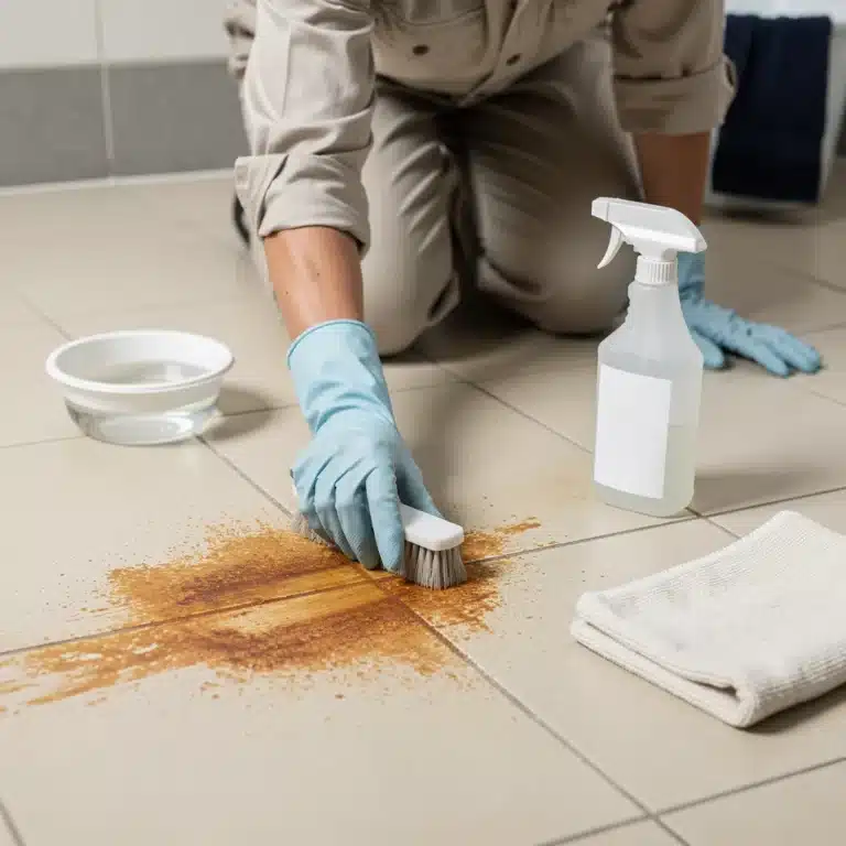 comment enlever de la rouille sur du carrelage