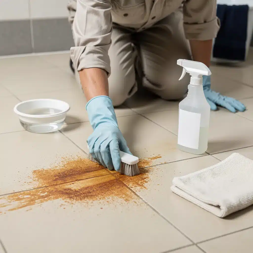 comment enlever de la rouille sur du carrelage