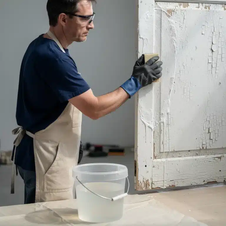 lessive de soude peinture