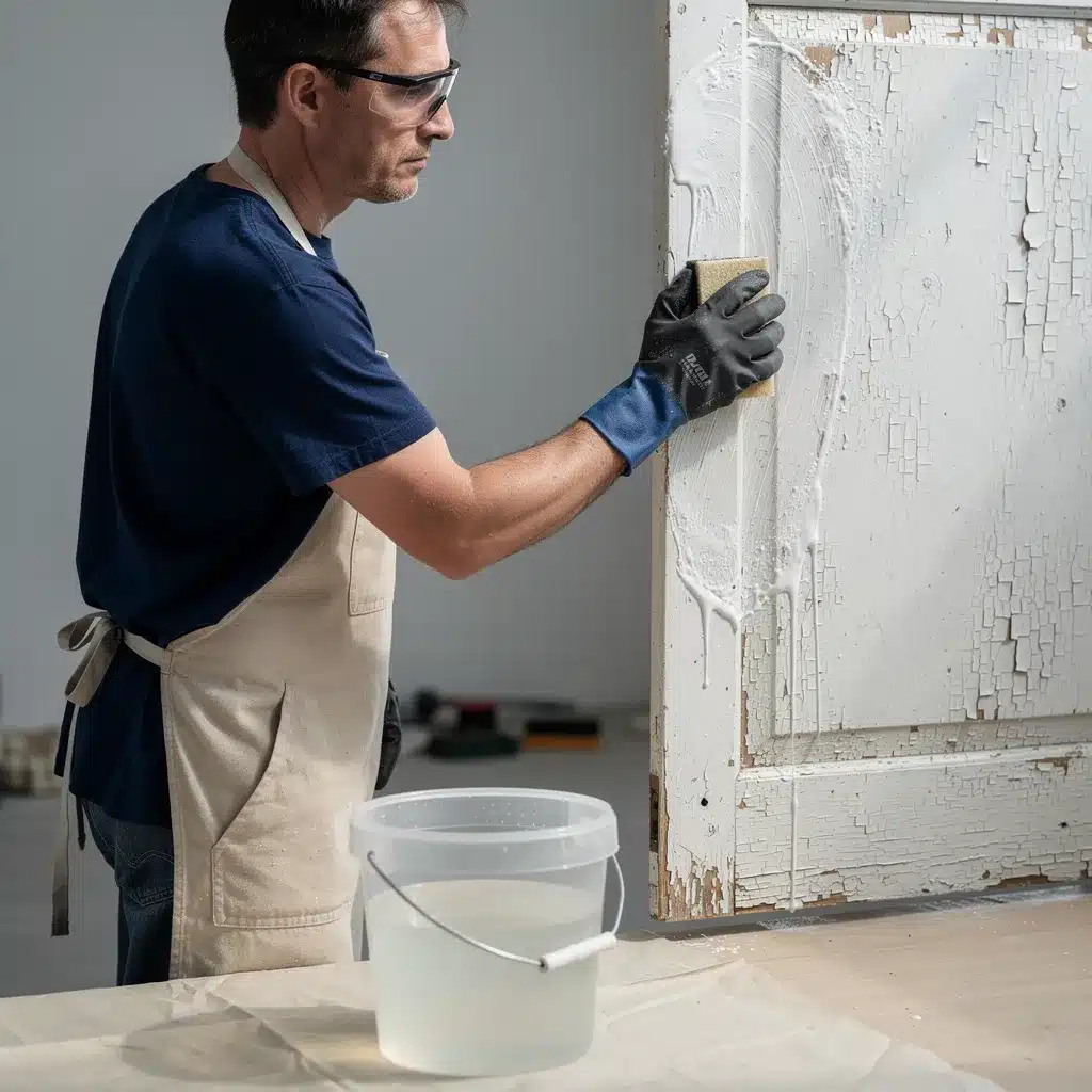 lessive de soude peinture