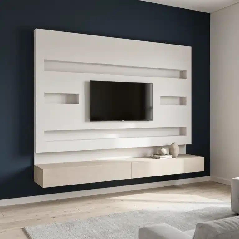meuble tv placo platre moderne