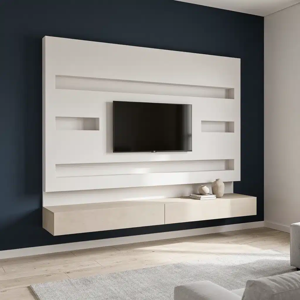 meuble tv placo platre moderne