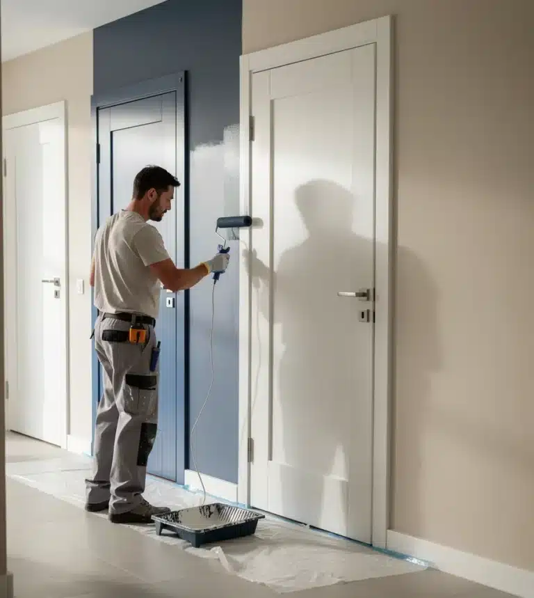 moderne peinture couloir et portes