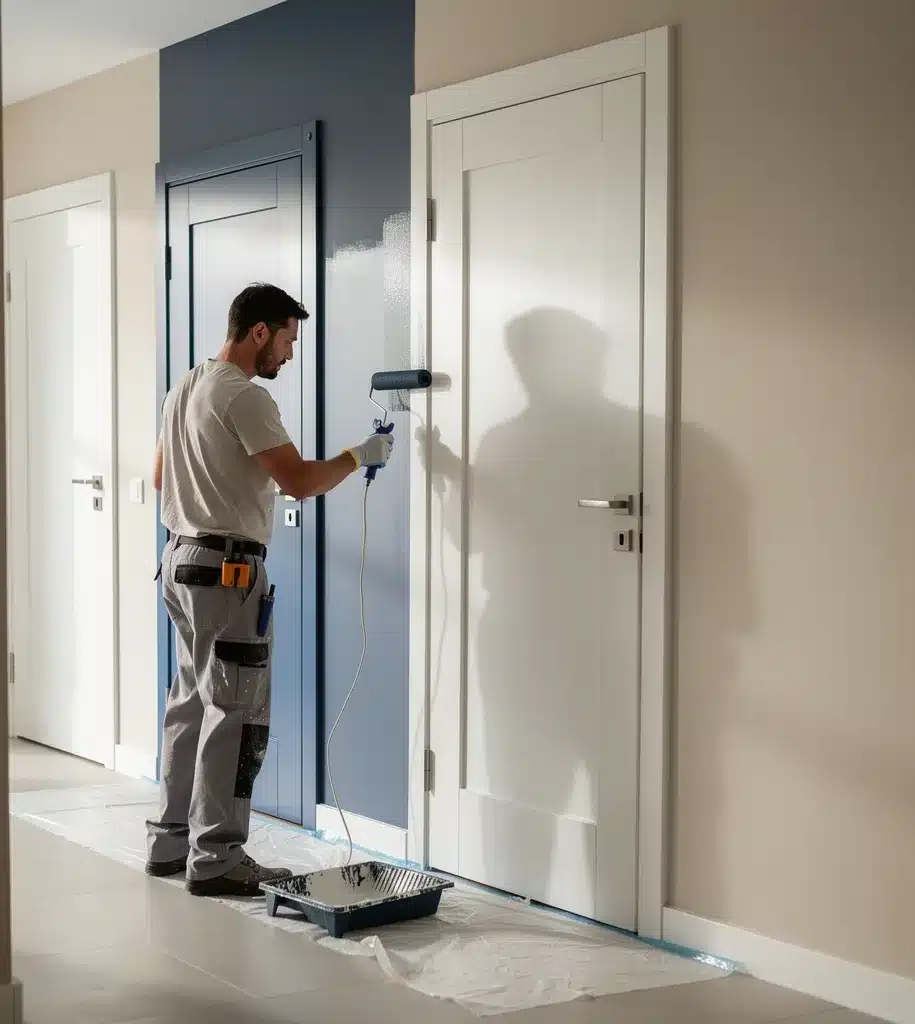 moderne peinture couloir et portes