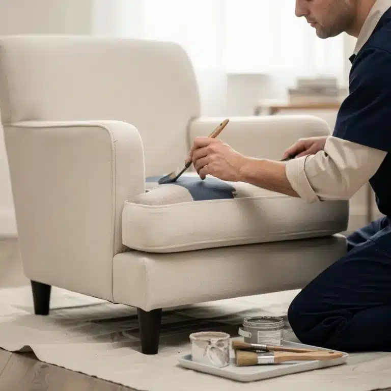 peindre fauteuil tissu