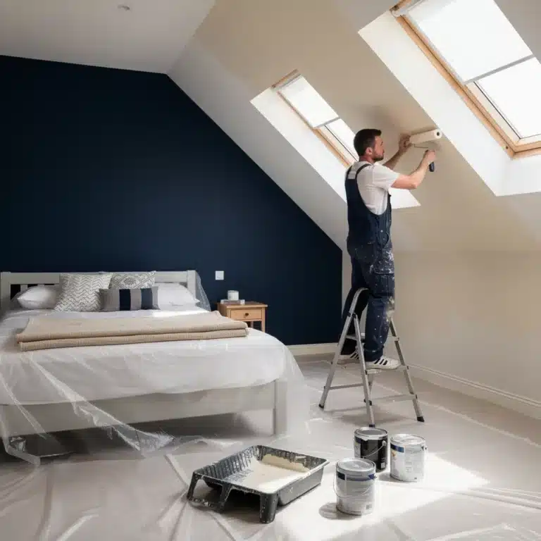 peinture chambre sous comble