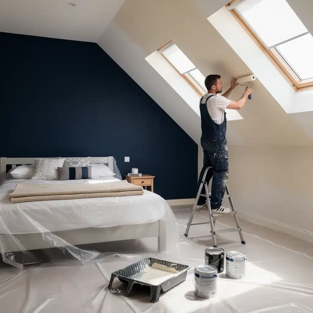 peinture chambre sous comble