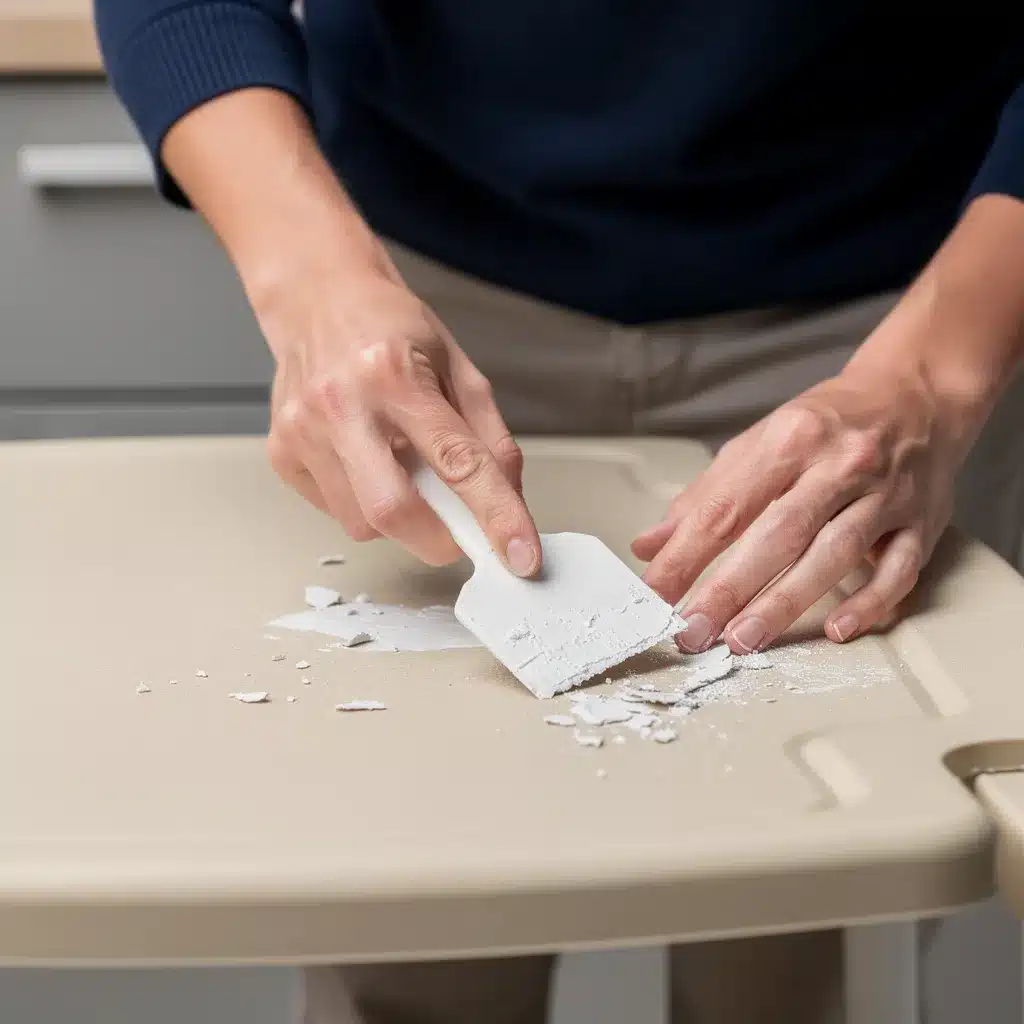 enlever peinture sèche sur plastique