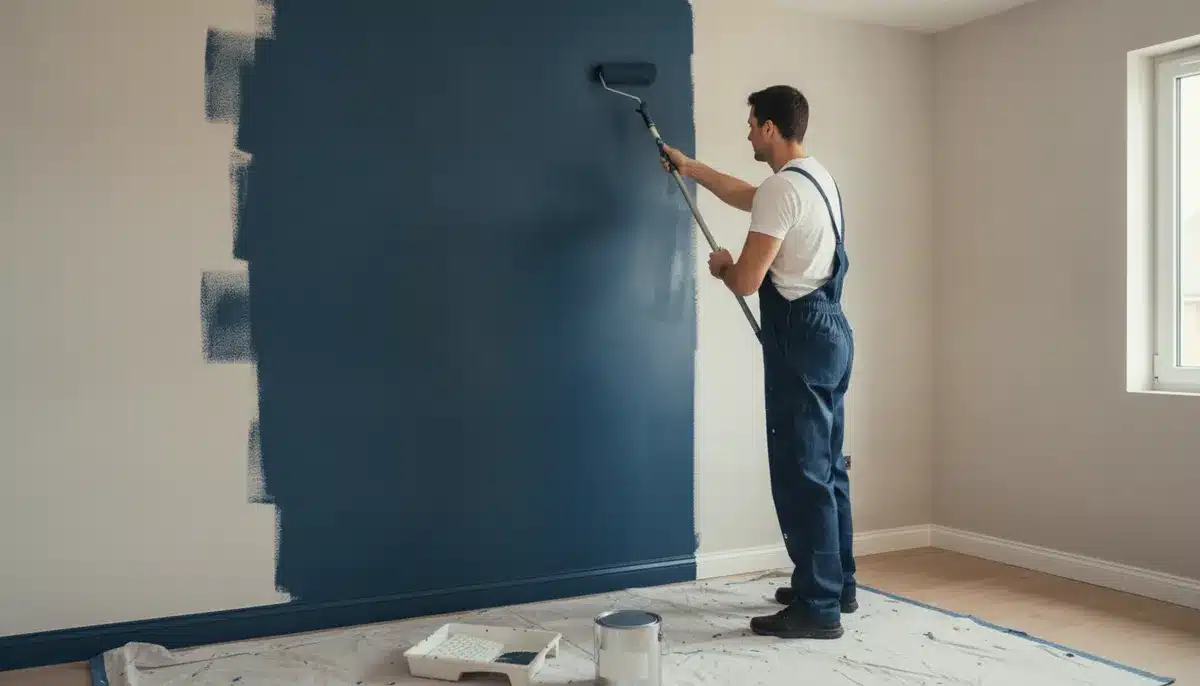peinture chambre tete de lit