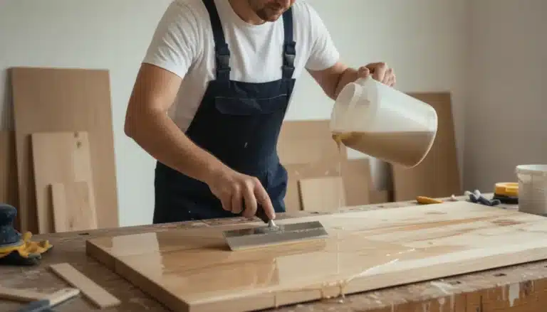 peinture resine sur bois